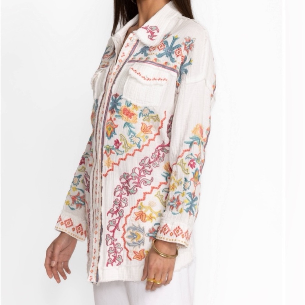 NWT Johnny Was Toyah Embroidered Blouse Top Sz XL - Picture 3 of 11